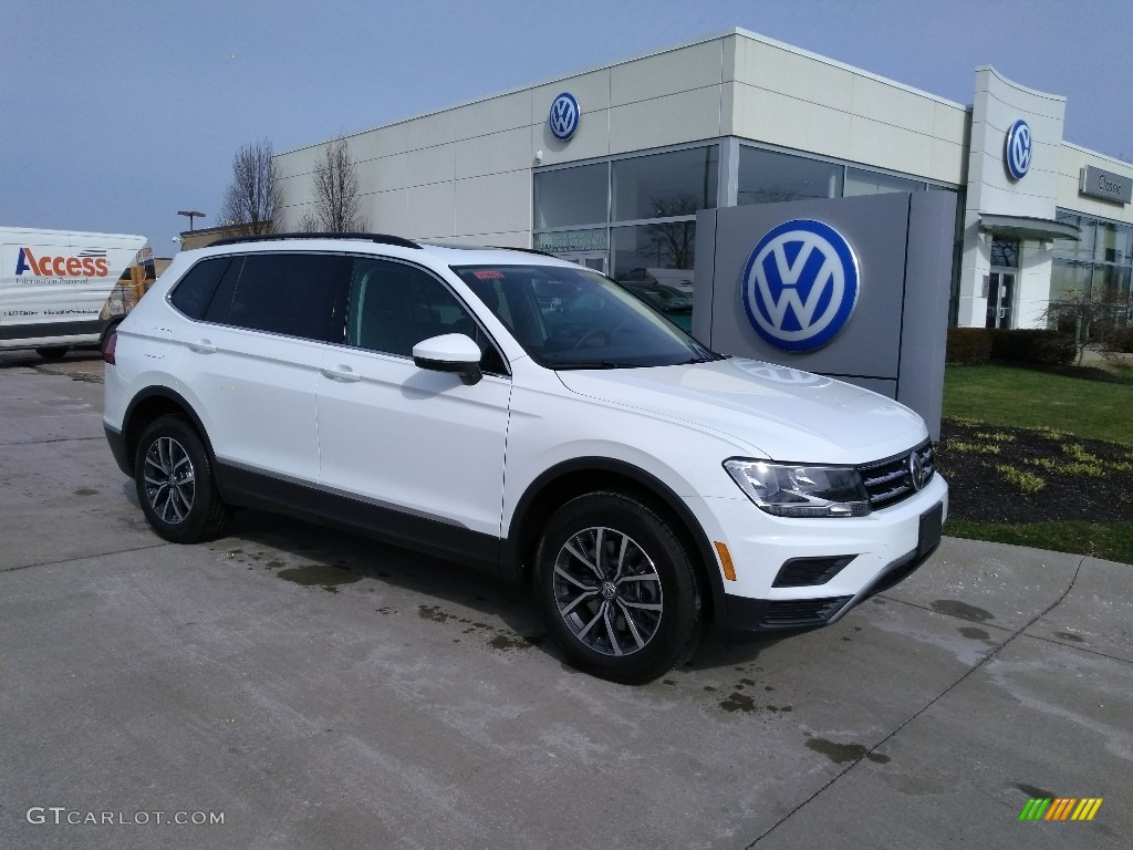 Pure White 2020 Volkswagen Tiguan SE 4MOTION Exterior Photo #137259280