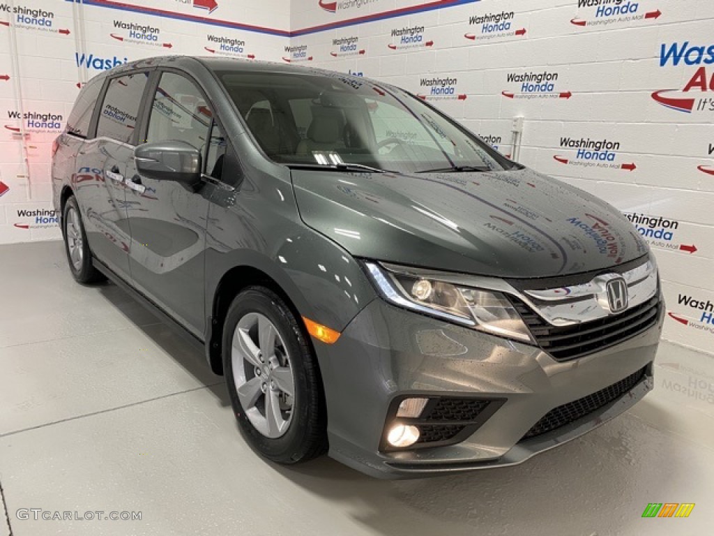 2020 Odyssey EX-L - Forest Mist Metallic / Beige photo #2