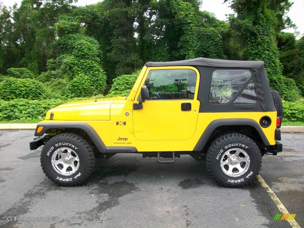 2006 Wrangler X 4x4 - Solar Yellow / Dark Slate Gray photo #6