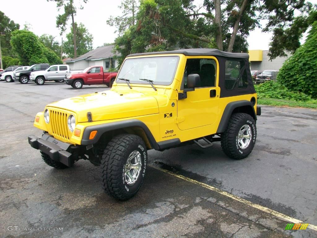 2006 Wrangler X 4x4 - Solar Yellow / Dark Slate Gray photo #7
