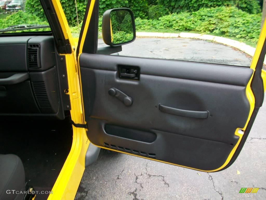 2006 Wrangler X 4x4 - Solar Yellow / Dark Slate Gray photo #9