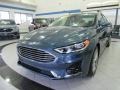 2019 Velocity Blue Ford Fusion SEL  photo #1