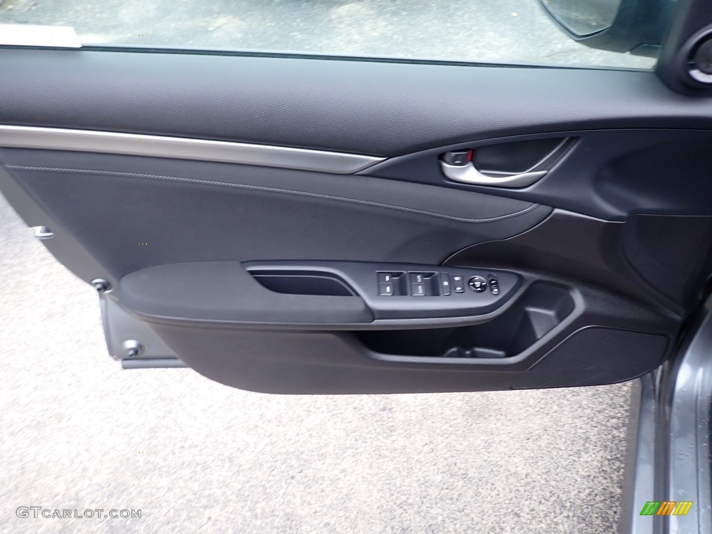 2020 Civic EX Hatchback - Polished Metal Metallic / Black photo #14