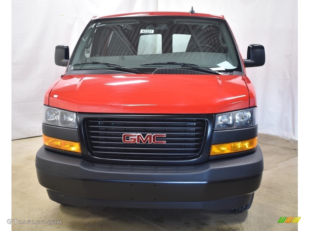 2020 Savana Van 2500 Cargo - Cardinal Red / Medium Pewter photo #4