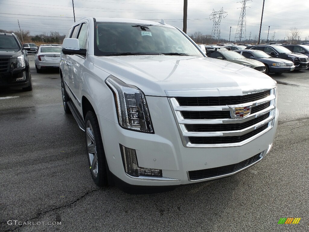 2020 Escalade Luxury 4WD - Crystal White Tricoat / Shale photo #1