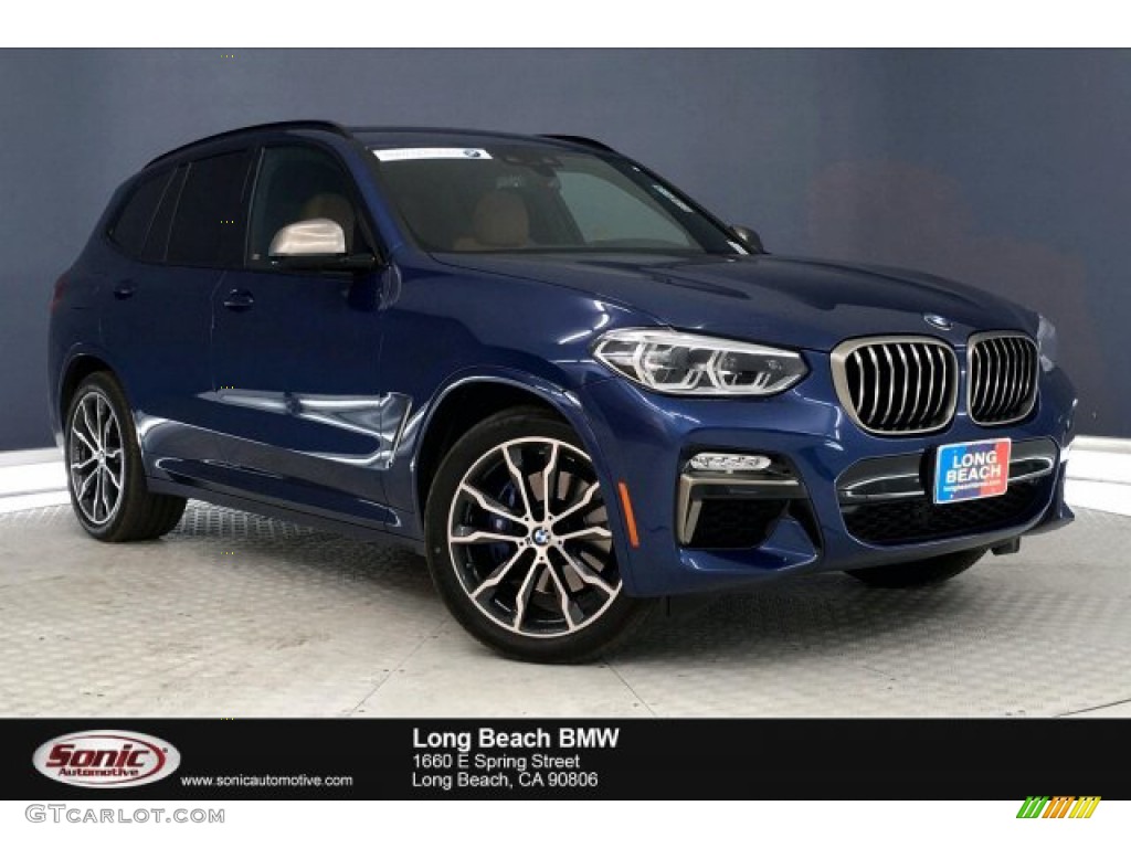 2019 X3 M40i - Phytonic Blue Metallic / Mocha photo #1