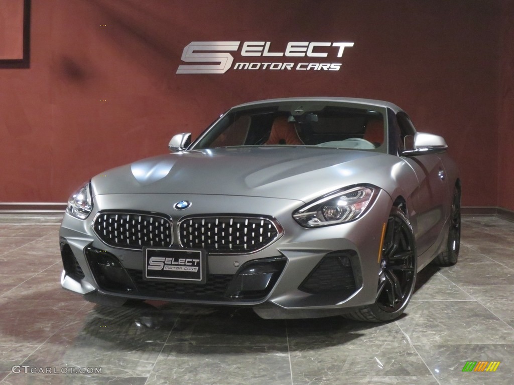 2019 Z4 sDrive30i - Frozen Grey II Metallic / Magma Red photo #1