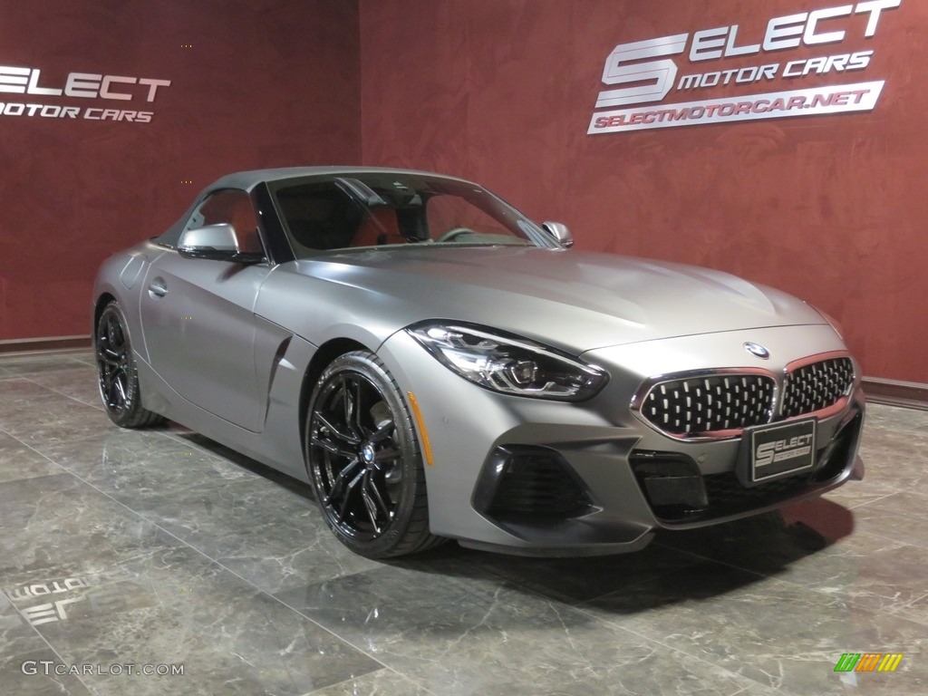 2019 Z4 sDrive30i - Frozen Grey II Metallic / Magma Red photo #3