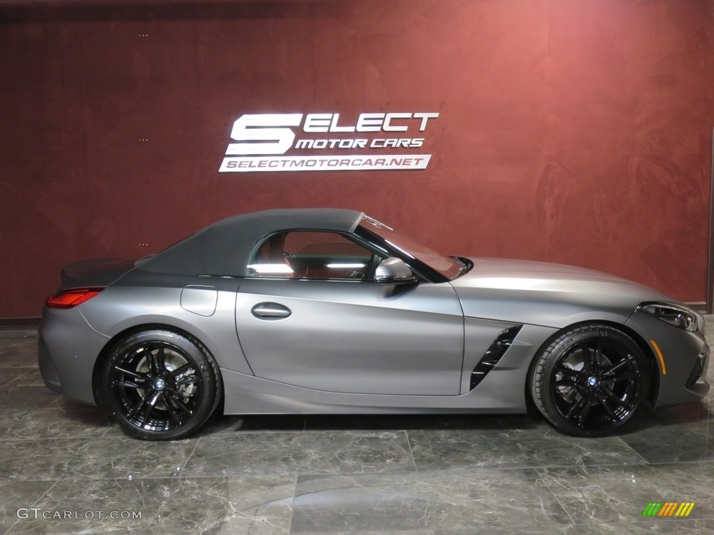 2019 Z4 sDrive30i - Frozen Grey II Metallic / Magma Red photo #5
