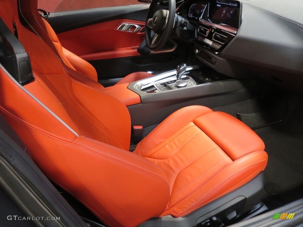 2019 Z4 sDrive30i - Frozen Grey II Metallic / Magma Red photo #13