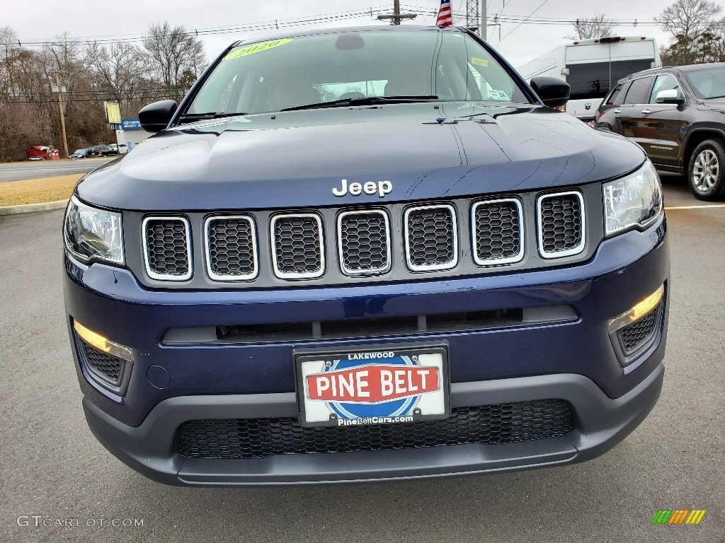 2020 Compass Sport 4x4 - Jazz Blue Pearl / Sandstorm/Black photo #12