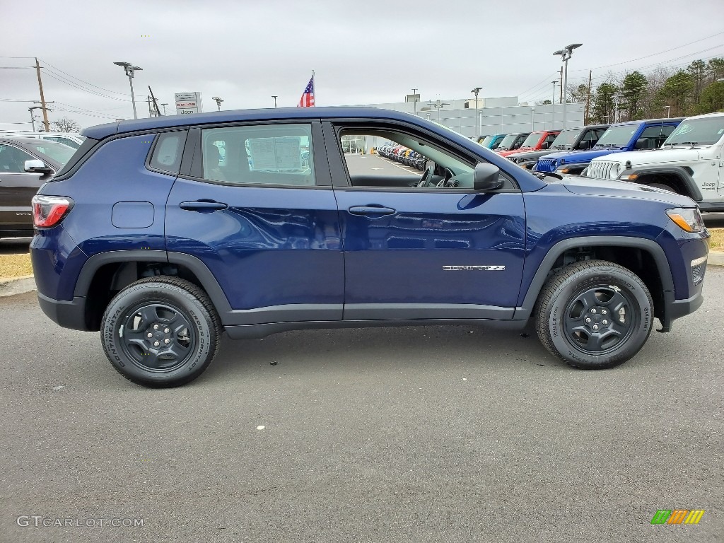 2020 Compass Sport 4x4 - Jazz Blue Pearl / Sandstorm/Black photo #18