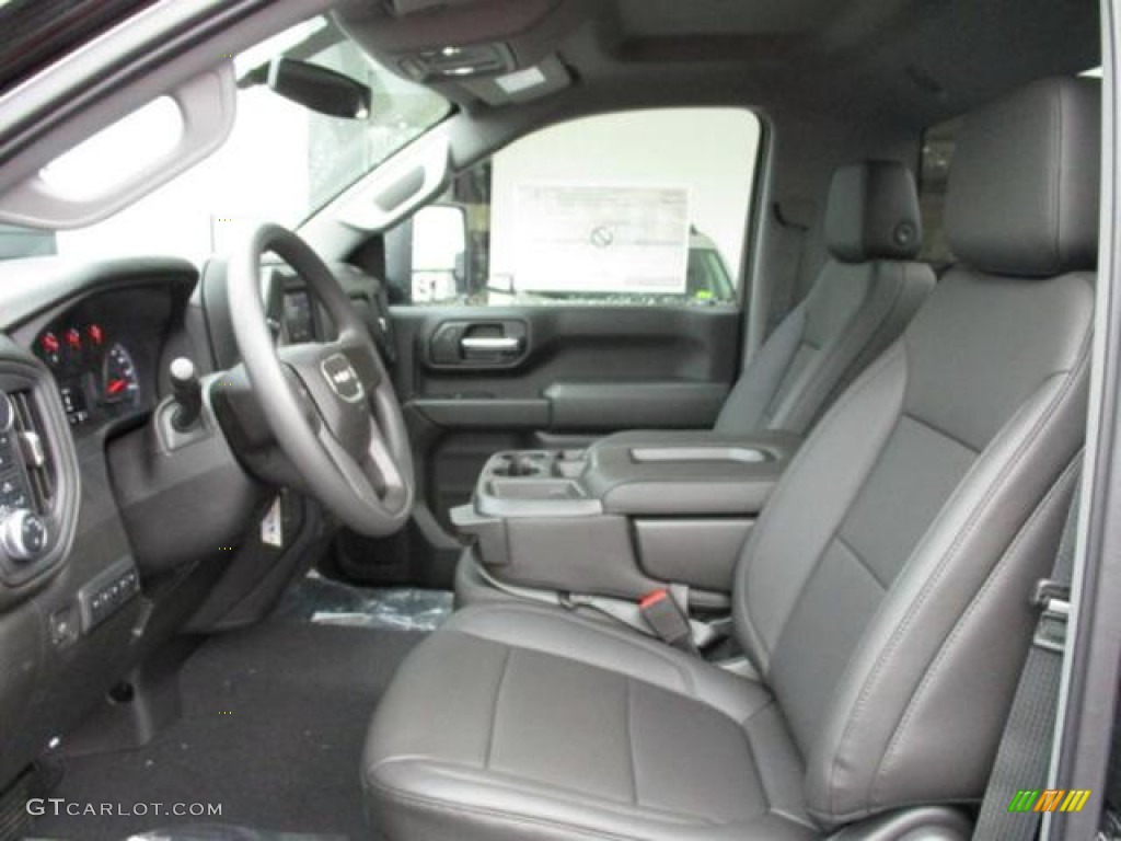 Jet Black Interior 2020 GMC Sierra 2500HD Regular Cab 4x4 Photo #137280893