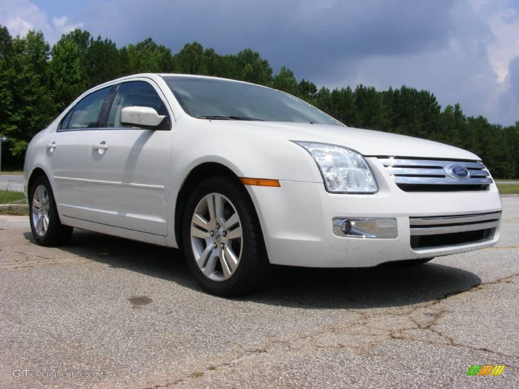 2008 Fusion SEL V6 - White Suede / Medium Light Stone photo #4