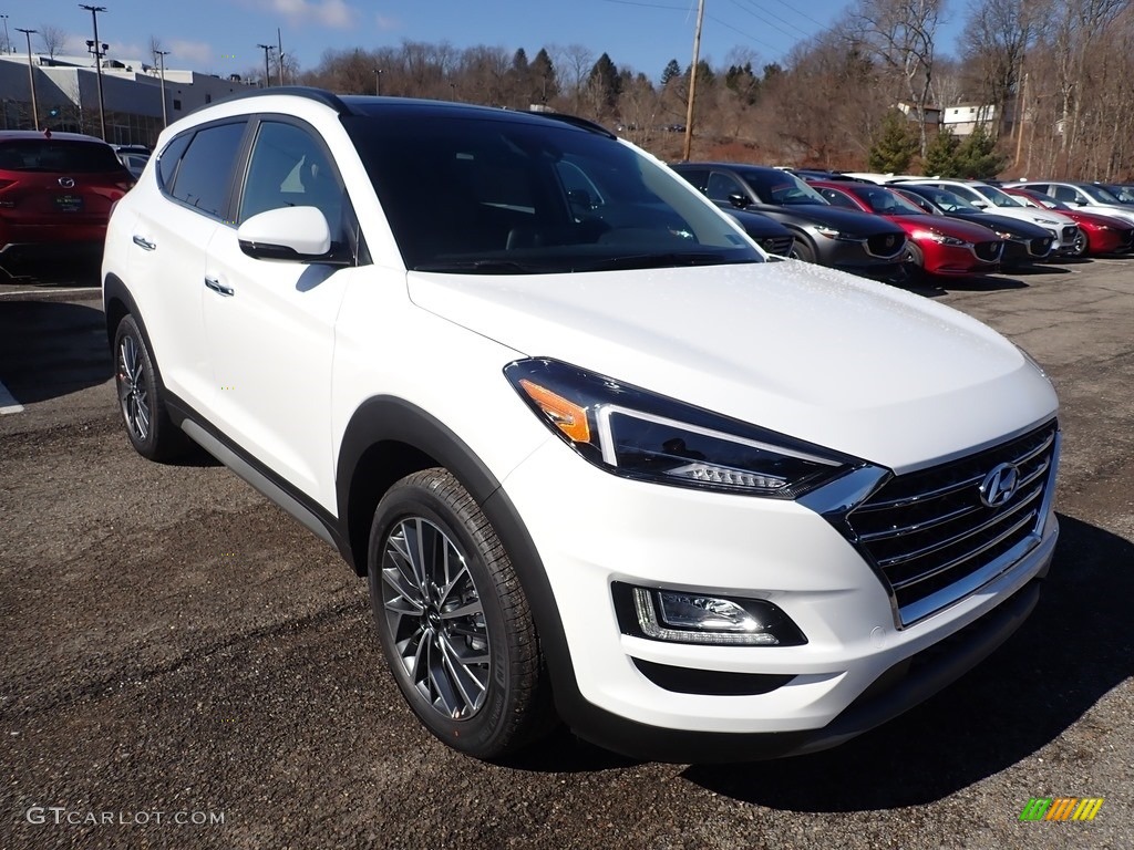 2020 Tucson Ultimate AWD - Cream White Pearl / Beige photo #3
