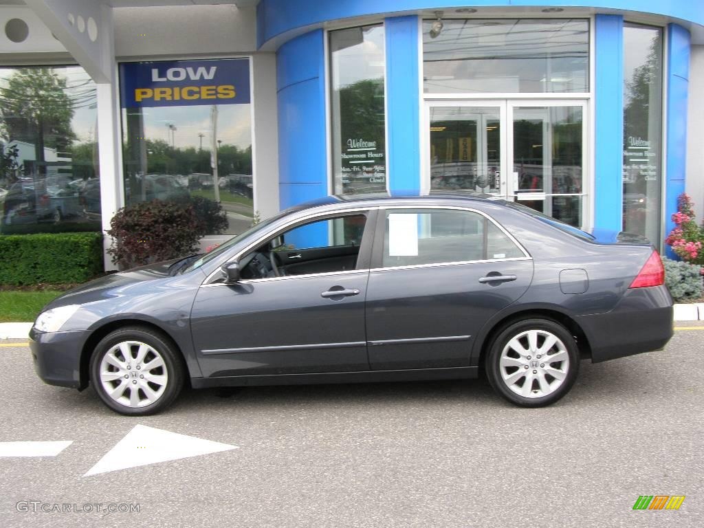 2007 Accord SE V6 Sedan - Graphite Pearl / Gray photo #3