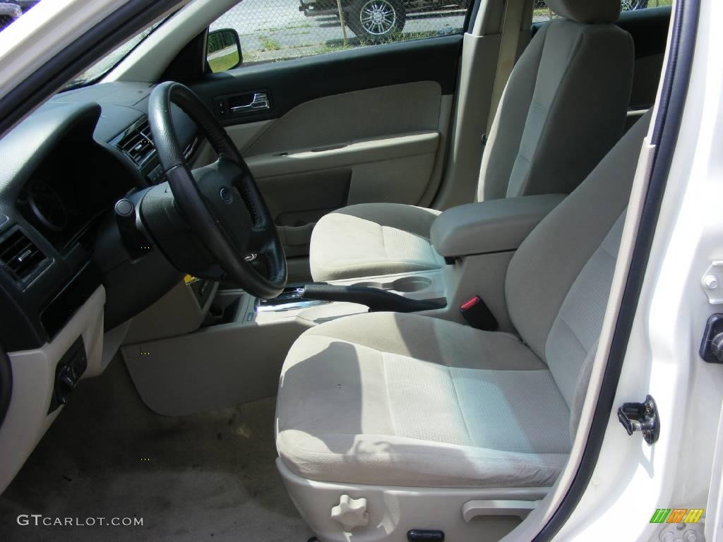 2008 Fusion SEL V6 - White Suede / Medium Light Stone photo #10