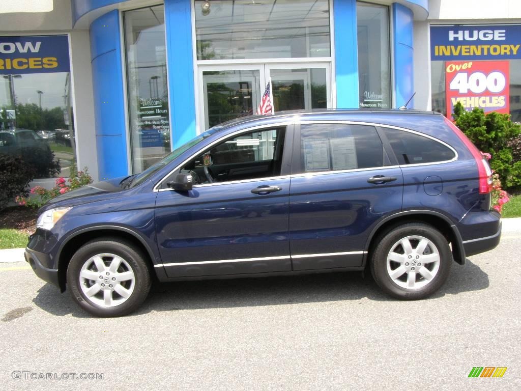 2007 CR-V EX 4WD - Royal Blue Pearl / Gray photo #3