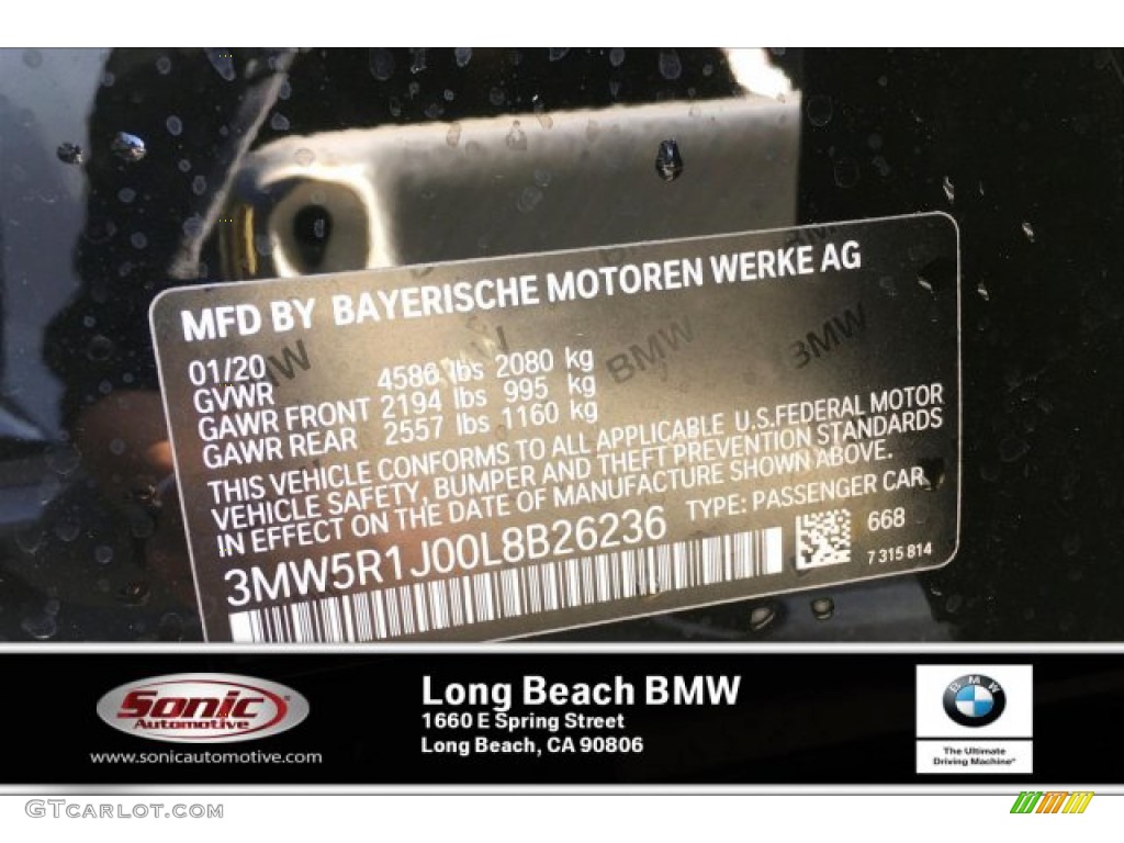 2020 3 Series 330i Sedan - Jet Black / Black photo #11