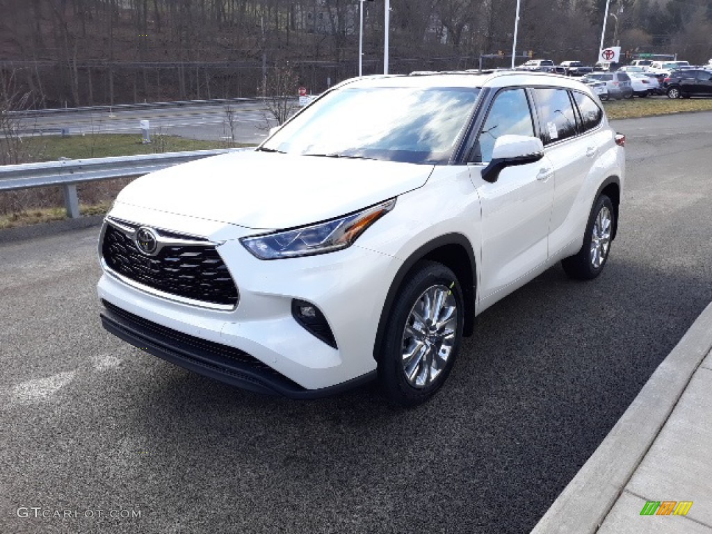 2020 Highlander Limited AWD - Blizzard White Pearl / Black photo #51