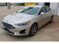 2019 White Gold Ford Fusion SEL  photo #4