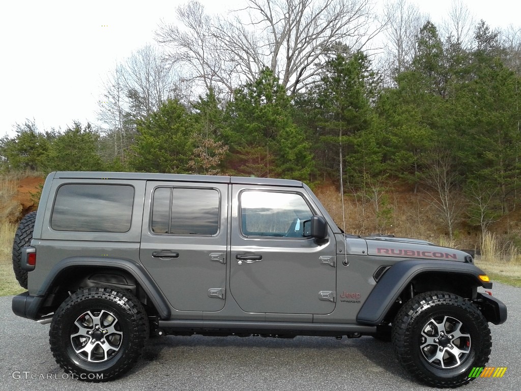 2020 Wrangler Unlimited Rubicon 4x4 - Sting-Gray / Black photo #5