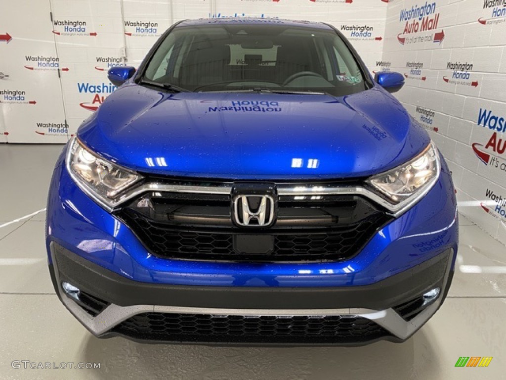 2020 CR-V EX AWD - Aegean Blue Metallic / Black photo #3