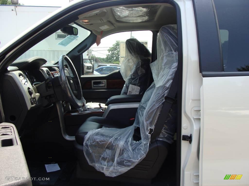 2009 F150 Lariat SuperCrew 4x4 - White Sand Tri Coat Metallic / Black/Black photo #15