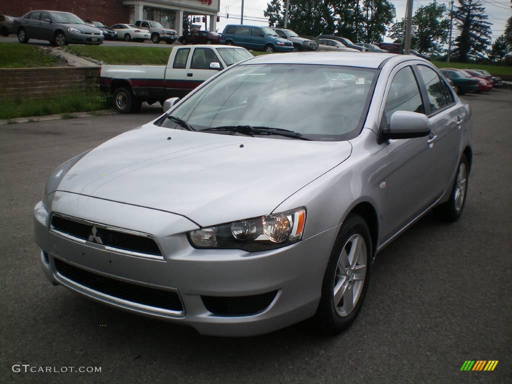 2009 Lancer ES - Apex Silver Metallic / Black photo #1