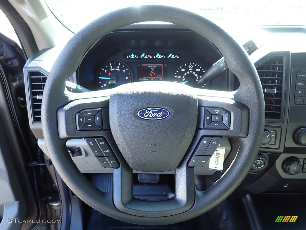2020 Ford F150 XLT SuperCab 4x4 Medium Earth Gray Steering Wheel Photo #137298435