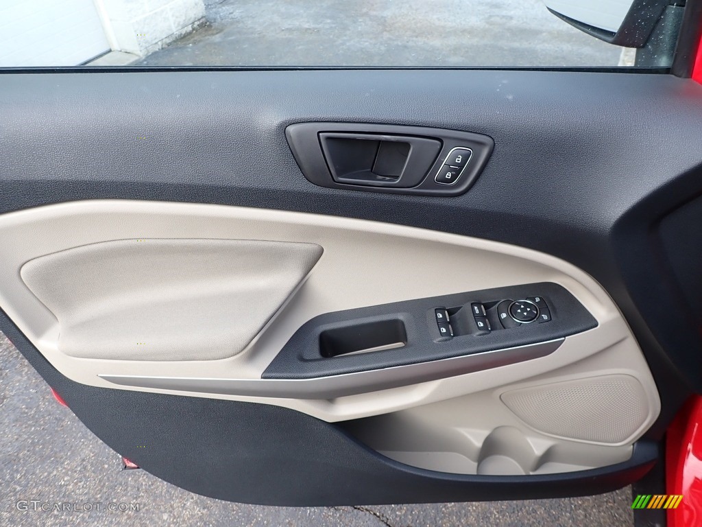 2020 Ford EcoSport S 4WD Ebony Black Door Panel Photo #137298558