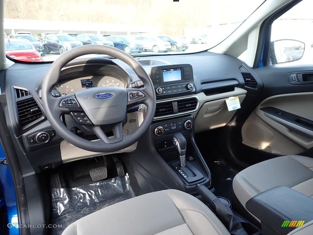 Medium Light Stone Interior 2020 Ford EcoSport S 4WD Photo #137298993