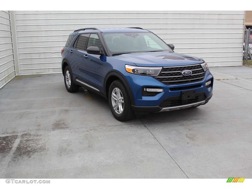 2020 Explorer XLT - Atlas Blue Metallic / Ebony photo #2