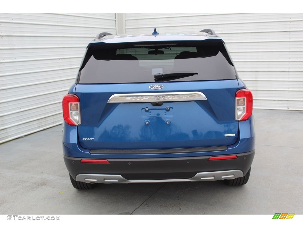 2020 Explorer XLT - Atlas Blue Metallic / Ebony photo #7