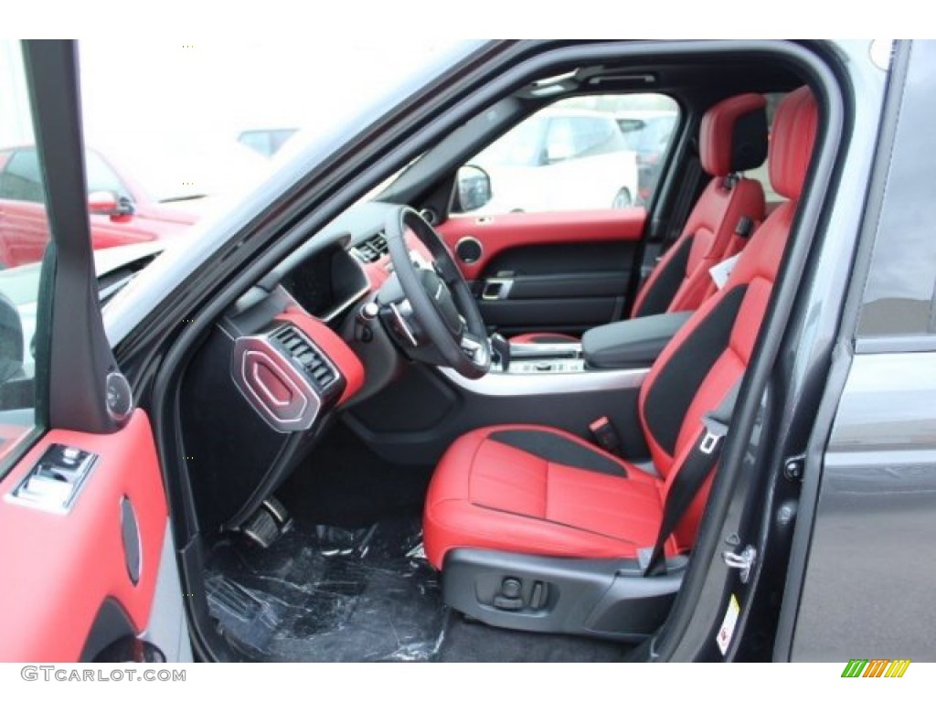 Ebony/Pimento Interior 2020 Land Rover Range Rover Sport HSE Dynamic Photo #137301954