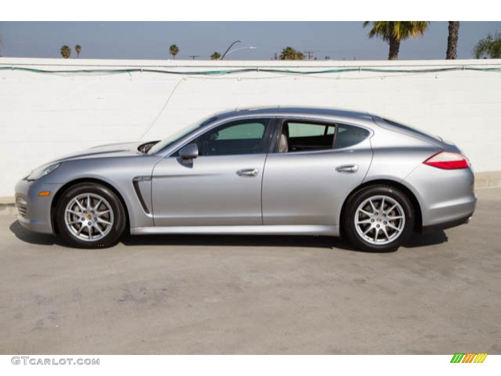 2010 Panamera 4S - Platinum Silver Metallic / Platinum Grey photo #8