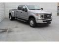 2020 Iconic Silver Ford F350 Super Duty XL Crew Cab 4x4  photo #2