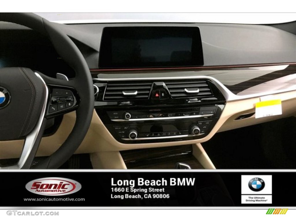 2020 5 Series 530i Sedan - Alpine White / Canberra Beige/Black photo #5