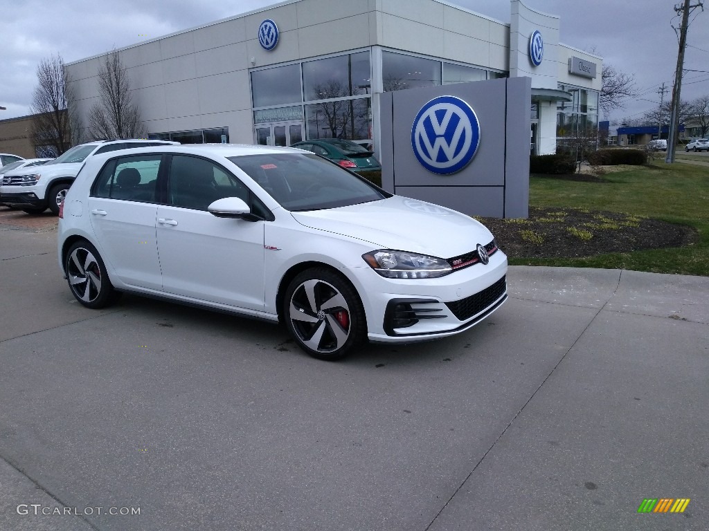 White Silver Metallic 2020 Volkswagen Golf GTI Autobahn Exterior Photo #137309928