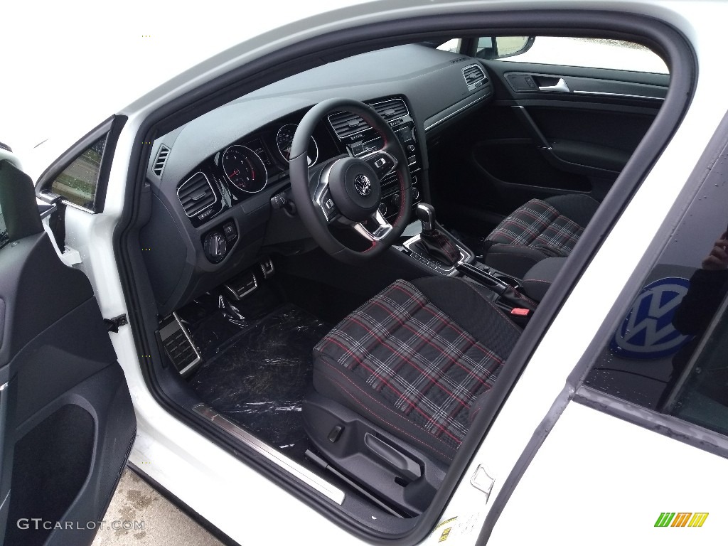 Titan Black/Clark Plaid Interior 2020 Volkswagen Golf GTI Autobahn Photo #137309988