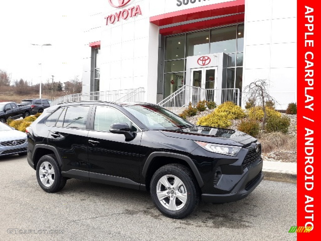 2020 RAV4 XLE AWD - Midnight Black Metallic / Black photo #1