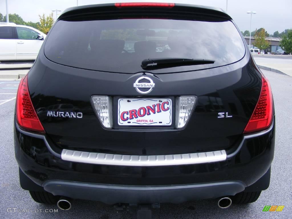 2006 Murano SL - Super Black / Charcoal photo #7