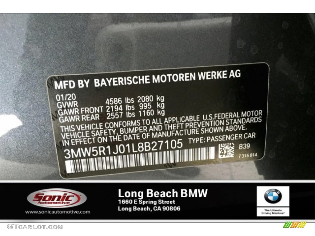 2020 3 Series 330i Sedan - Mineral Grey Metallic / Black photo #11