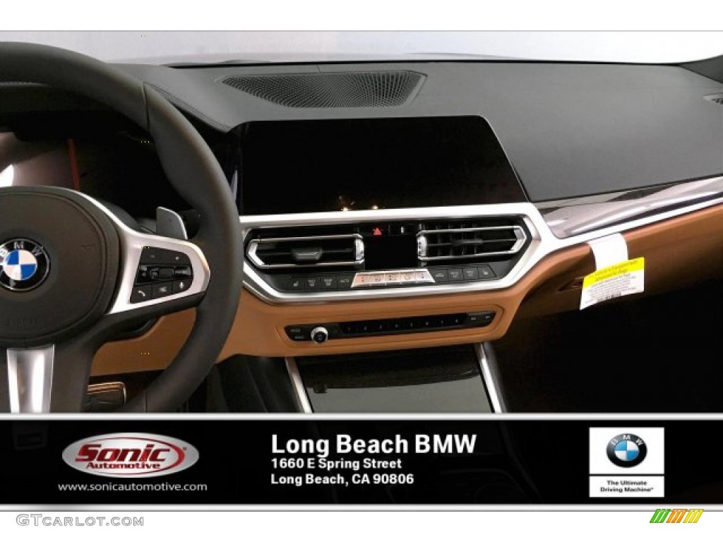 2020 3 Series 330i Sedan - Black Sapphire Metallic / Cognac photo #5