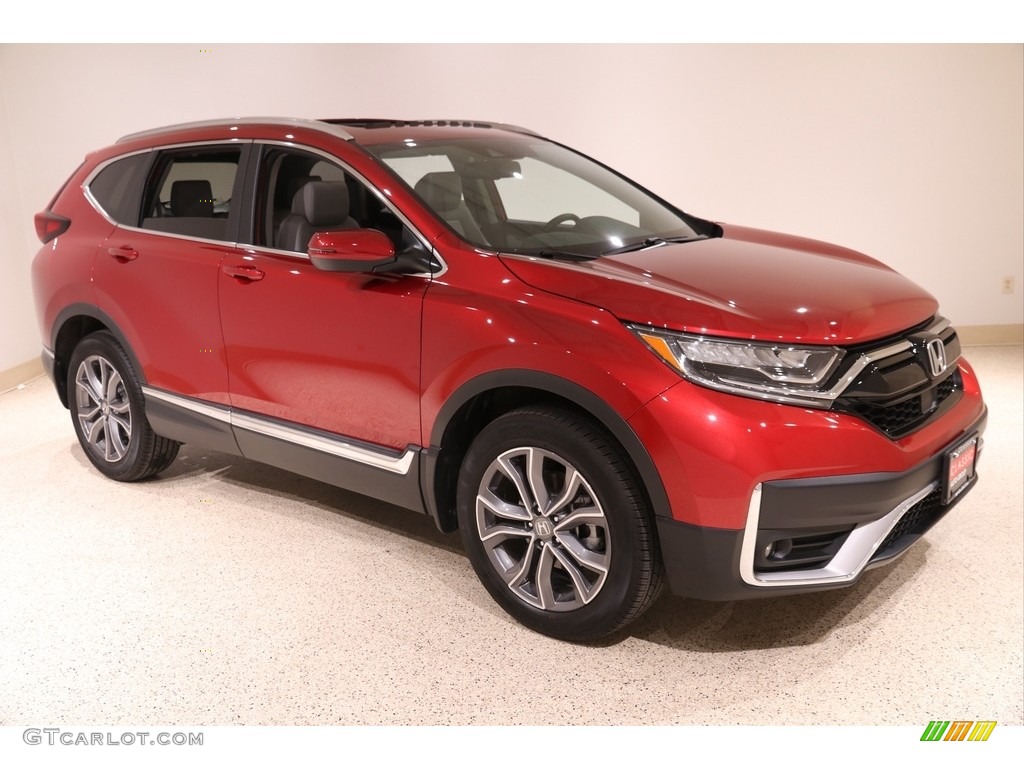 2020 CR-V Touring AWD - Radiant Red Metallic / Gray photo #1