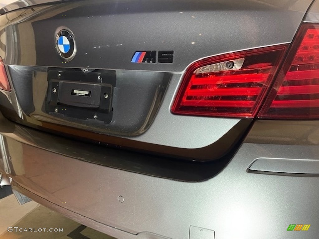 2013 M5 Sedan - BMW Individual Amazonite Silver Metallic / Sakhir Orange photo #8