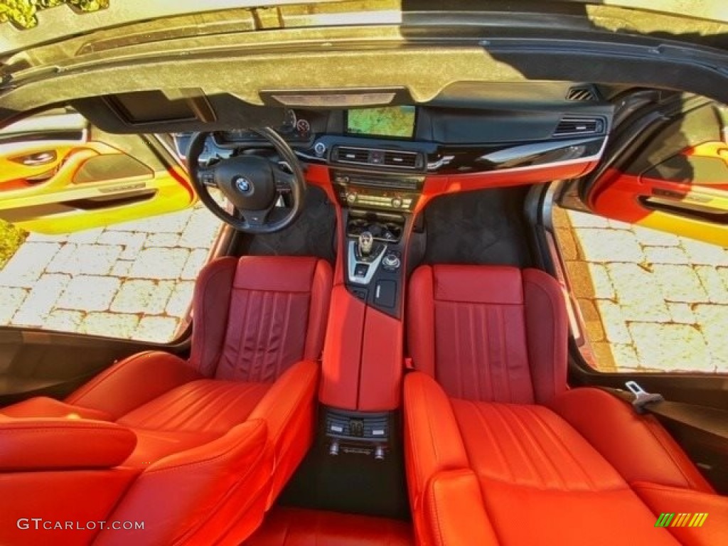 2013 M5 Sedan - BMW Individual Amazonite Silver Metallic / Sakhir Orange photo #24