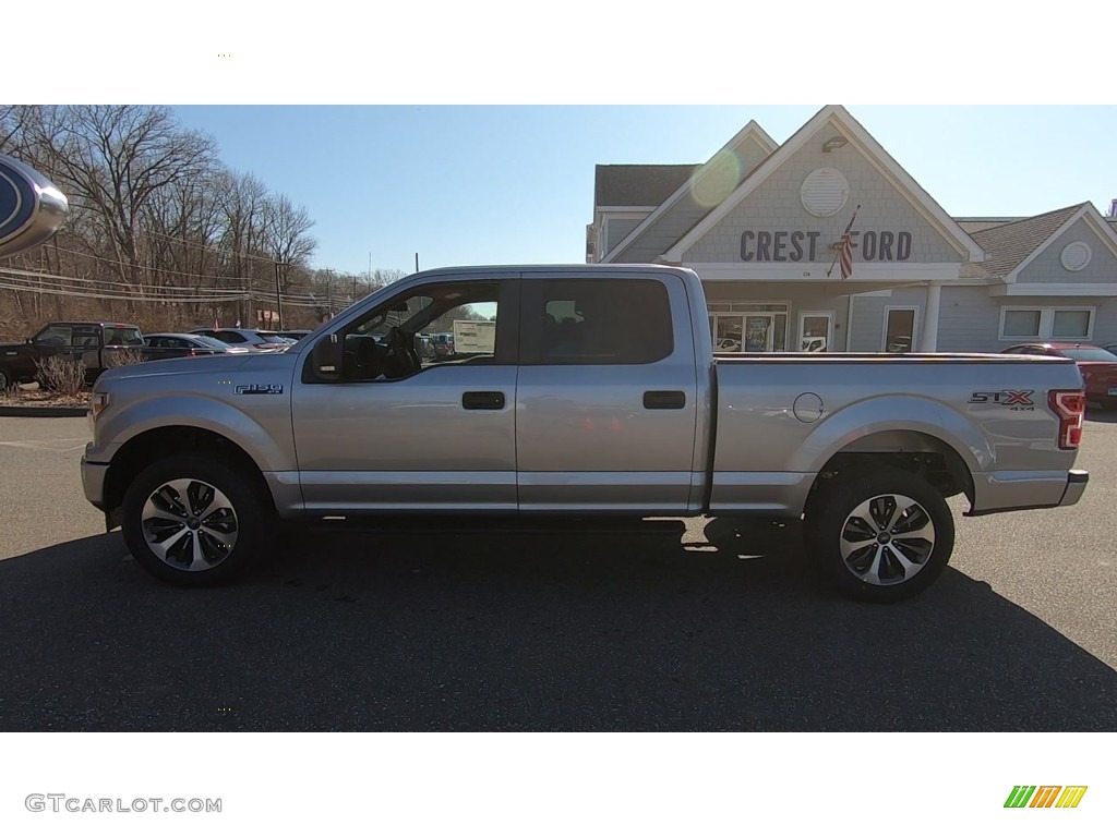 2020 F150 STX SuperCrew 4x4 - Iconic Silver / Medium Earth Gray photo #4