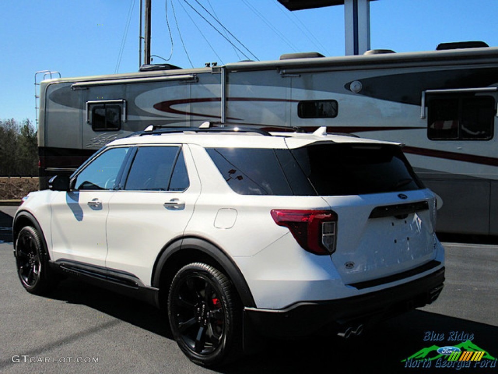 2020 Explorer ST 4WD - Star White Metallic Tri-Coat / Ebony photo #3