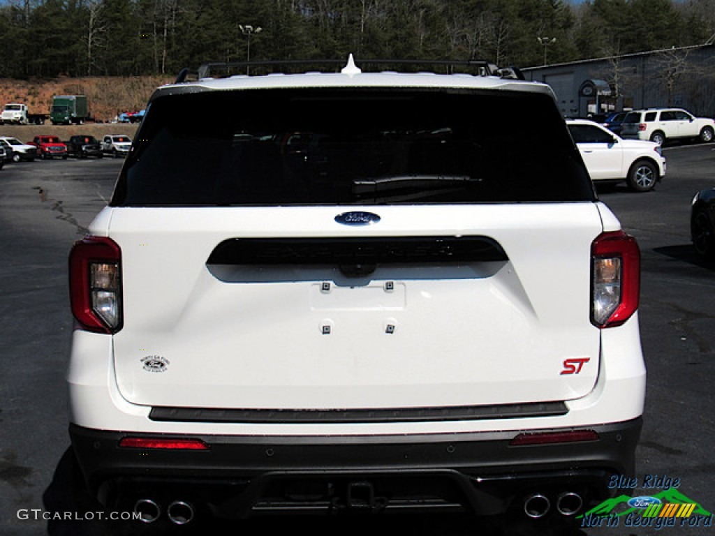 2020 Explorer ST 4WD - Star White Metallic Tri-Coat / Ebony photo #4